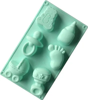 Imagen del producto de Jumada's – Molde de silicona para bebés, diseño "Divers" – Molde para pasteles – 6 unidades – Utensilios para hornear