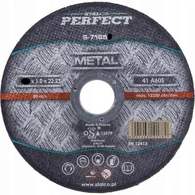 Image de disque à découper. pour acier 115x1,0x22,23mm STALCO
