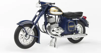 Obrázok produktu pre Jawa 350 Kývačka Automatic (1966) - Modrá Kobaltová ABREX 1:18