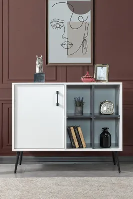 Productafbeelding van Skye Decor, hoogwaardige console tafel (3-delig) - Saffier eikenhout, 100 cm, 100% melamine