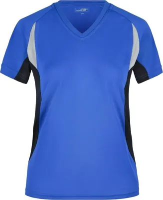 Produktbild von Ladies' Running-T Atmungsaktives Laufshirt royal/black, Gr. M