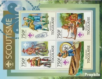 Produktbild von Briefmarken Togo 2013 Mi 5001-5004 Kleinbogen (kompl. Ausgabe) postfrisch Scouting