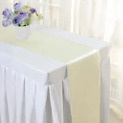 Imagen del producto de Juego de 10 manteles individuales de satén para bodas y fiestas