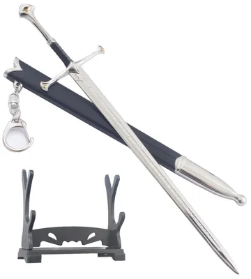 Produktbild von Der Herr der Ringe Anduril Papiermesser Aragorn Brieföffner + Präsentationsständer