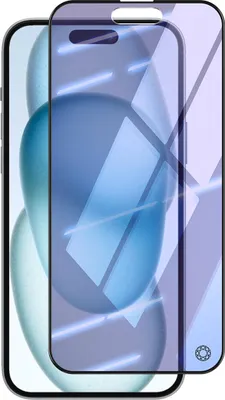 Produktbild von Force Glass, Glas-Folie für Apple iPhone 15 2.5D Blaulichtfilter, Transparent