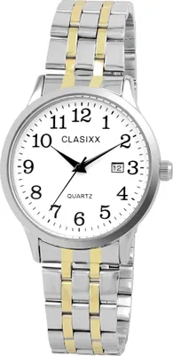 Produktbild von Clasixx Herrenuhr Gliederarmband aus Edelstahl