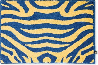 Produktbild von Rhomtuft Badteppich New Zebra eckig 80 x 160 cm  Farbe  neptun/banane