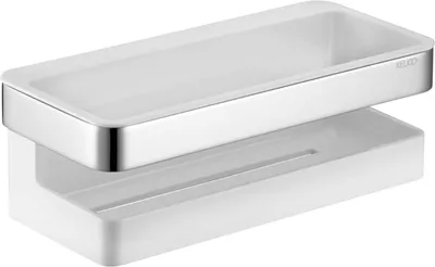 Obrázek produktu pro Sprchový koš KEUCO Moll chrom/bílá 12758
