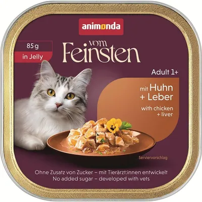 Image de Animonda 85gx32 Adu. Huhn+Leber i Jelly v.F.