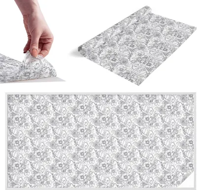 Zdjęcie produktu dla Folia witrażowa do okien - 100x200 cm - Folia witrażowa, dekoracyjna i nieprzezroczysta - Samoprzylepna folia dekoracyjna do szkła w witrażowym wzorze - Ochrona UV, łatwa w montażu, dekoracja okna - Kwiatowa elegancja