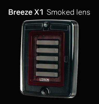 Produktbild von Rückleuchte - Ledson - Breeze X1 - smoke - 4.3" - 11cm - Smoke - Rück - Brems - Blink - 12V-48V -