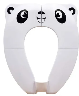 Produktbild von Toilettensitz Kinder - Faltbarer Toilettensitz Kinder für Reise Töpfchen,Tragbar Reise WC Sitz Kleinkind Töpfchentrainer mit Aufbewahrungstüte (Weiß)