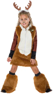 Produktbild von Rehkitz-Kleid mit Stulpen, Groesse:128