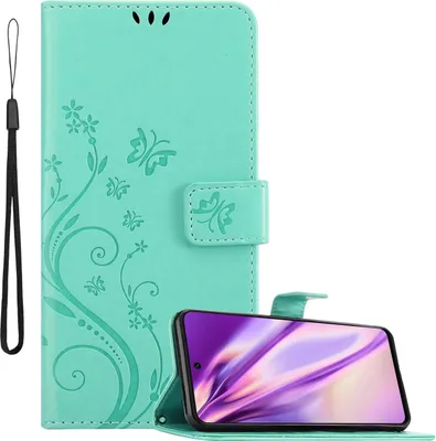 Image de Cadorabo Housse pour Huawei P SMART 2021 Housse de protection en turquoise Housse pour portable Etui Case Fleurs Flower