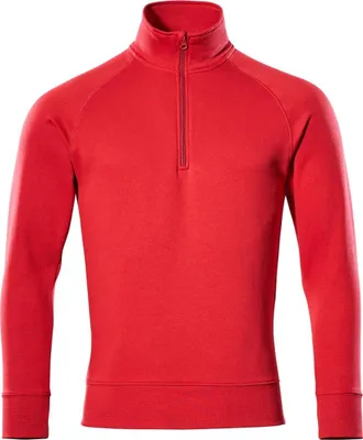 Produktbild von Mascot Sweatshirt NANTES CROSSOVER mit kurzem Reißverschluss, Herren 50611 Gr. L rot