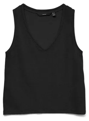 Produktbild von Vero Moda 5715829207879, Tank Top, Erwachsener, Weiblich, Schwarz, M, V-Ausschnitt