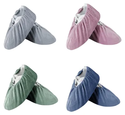 Overschuhe 4 Paar, rutschfest, waschbar, Gr. 36-44, 4 Farben