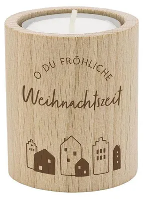 Produktbild von O du fröhliche Weihnachtszeit - Teelichthalter