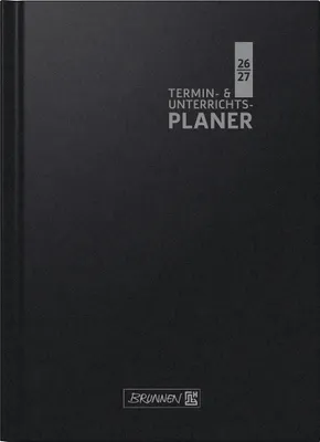 Image de Agenda et planning des cours 2026/2027 | Format A4, plastique, noir