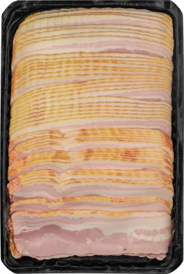 Produktbild von Food-United FRÜHSTÜCKSSPECK Frühstücksbacon 2 kg Bacon-Speck-Streifen von gegartem Schweinebauch-Speck super für Frühstück Spiegelei Rührei Burger Toppings Tapas BLT-Sandwich Kartoffel-Eintopf und auch ideal fürs Grillen BBQ Barbecue