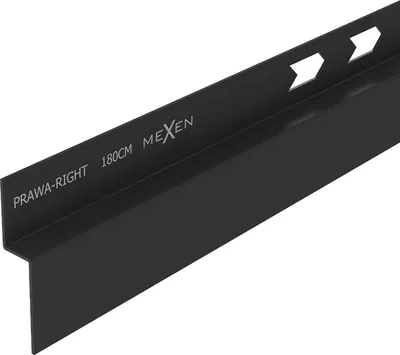 Obrázek produktu pro Mexen Line-B nástěnný spádový lišta 180 cm pravá, černá - 187002180R