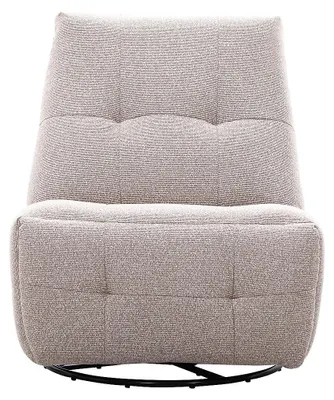 Produktbild von Relaxsessel drehbar aus Chenille-Stoff in Beige COSADO