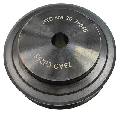Obrázek produktu pro Řemenice, šířka: 8 mm, 40 zubů, řemen 20 mm, ocel, 8M, Ozdowski