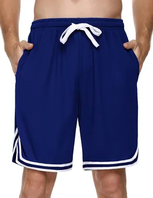 Productafbeelding van Sportshorts voor heren met zijvakken, lichte ademende stof en trekkoord