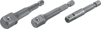 Produktbild von Wolfcraft Stecknuss-Adapter-Set 3-teilig Sechskant