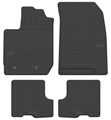 Zdjęcie produktu dla Dywaniki gumowe do Dacia Duster II 2WD 2017-2024 (SUV) – 4 szt., czarne, dopasowane – Wielganizator SolidTread