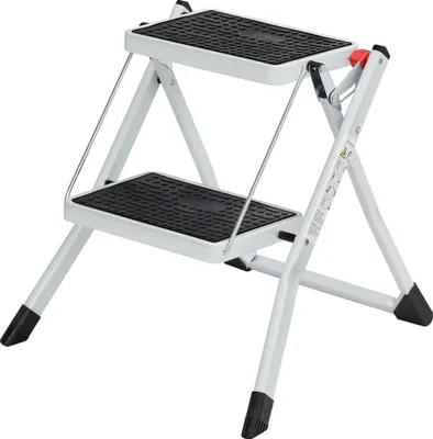 Immagine prodotto di SONGMICS Scala a gradini, scala a 2 gradini, gradino pieghevole, caricabile fino a 150 kg