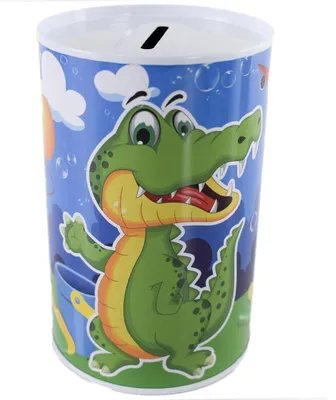 Produktbild von Metall-Spardose für Kinder ohne Öffnung im Tier Design ca. 12,5 cm