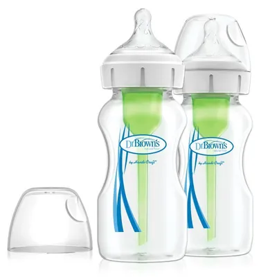 Dr. Brown's Babyflasche breitöflich 270 ml Options+ 2 Stück Modell WB92600