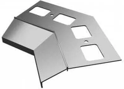 Produktbild von Renoplast Aluminium Traufprofil K100 Keramikboden, Inneenecke 135°, Grau