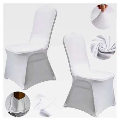 Produktbild von 10 Stück Stuhlhussen, Universelle Abnehmbare und Waschbare Stuhlbezüge, Stretch-Stuhl für Hotel, Restaurant, Hochzeitsfeiern, Esszimmer und Bankettdekoration
