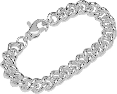 Produktbild von Armband 925 Sterling Silber 23cm Panzerkette rund Herren designer Armbandkette