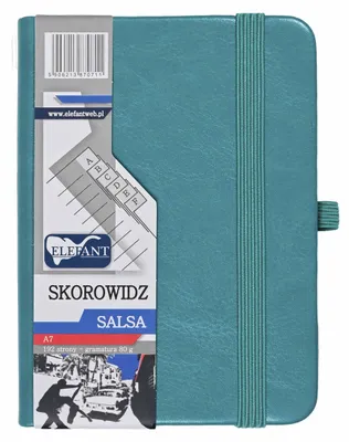 Zdjęcie produktu dla Skorowidz A7 Elefant Salsa turkusowy 192 strony