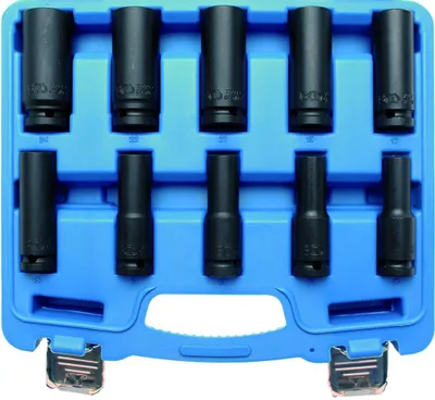 Produktbild von BGS 5206 Kraft-Steckschlüssel-Einsätze, 12,5 (1/2), tief, 10-24 mm, 10-tlg.