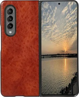 Image de Coque en cuir Beline pour Samsung Galaxy Z Fold 3 - Marron KP22756
