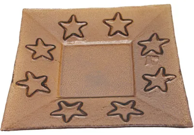 Produktbild von Glasuntersetzer Servierplatte Platzteller eckig Wintermotiv 23cm