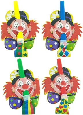 Produktbild von 4 Papstar Partyrüssel Clowngesicht 18649