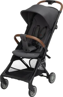 Obrázek produktu pro Bebeconfort Zephir, kompaktní dětský kočárek, 0-4 roky (do 22 kg), lehký cestovní kočárek (4,5 kg), ve velikosti kabiny, Mineral Graphite