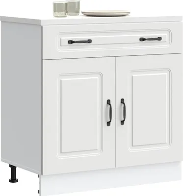 Produktbild von "2026 Promotion" Küchenunterschrank - Sideboard Küche - Kalmar Weiß Holzwerkstoff - Mehrzweckschrank CC31272