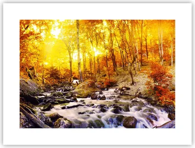 Produktbild von Poster - Poster ohne Rahmen - Berge Bach Wasser - 40x30 cm - Wand Bild - Wanddeko - Wandbilder - Kunstposter - Wandposter - Bilder - Kunstdruck - Wanddekoration - Wandbild - P2XAA40x30-3717