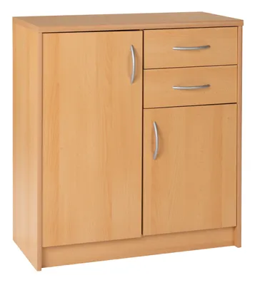 Produktbild von Kommode - Buchedekor - B 74 cm - 2 Türen - 2 Schubladen