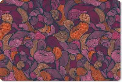 Produktbild von MuchoWow® Mauspad Mousepad Muster - Linienkunst - Jugendstil 27x18 cm - Mousepads - Maus Mat - Pad - Mausunterlage - Büroartikel - Desk Matten