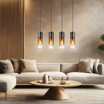 Immagine prodotto di GLOBO Illuminazione lampada a sospensione ANNIKA LWH 80x9x156 cm lampada a sospensione colorata