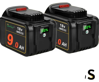 Image de Batterie Li-Ion, capacité de 5 Ah, 2 batteries de 9 Ah