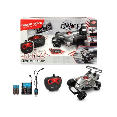 Produktbild von Dickie Toys RC G-Wolf Raceauto + Licht Zilver/Zwart