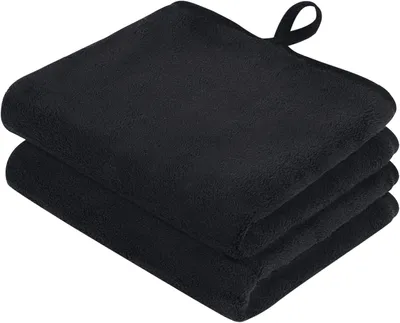 Produktbild von Mikrofaser Handtücher Set, 2 Stück, 30x50 cm, saugfähig, für Bad und Sport